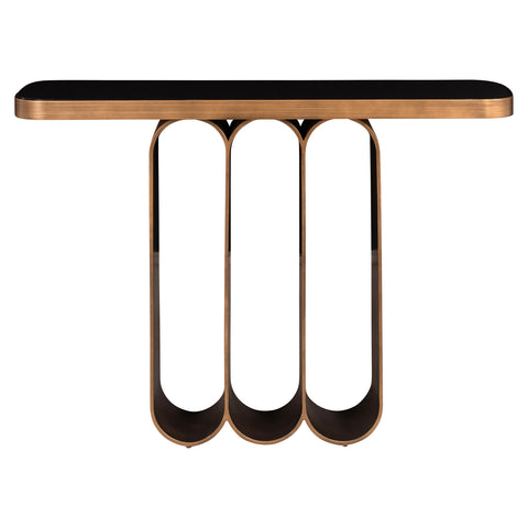 Consoletafel Locarno geborsteld goud