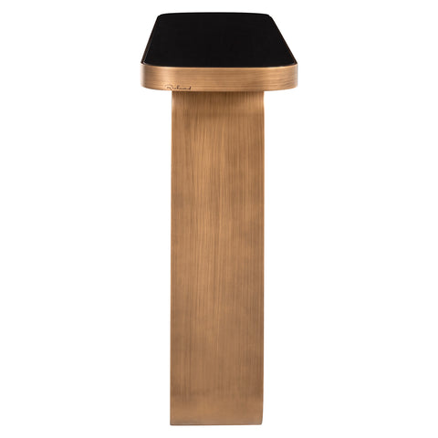Consoletafel Locarno geborsteld goud