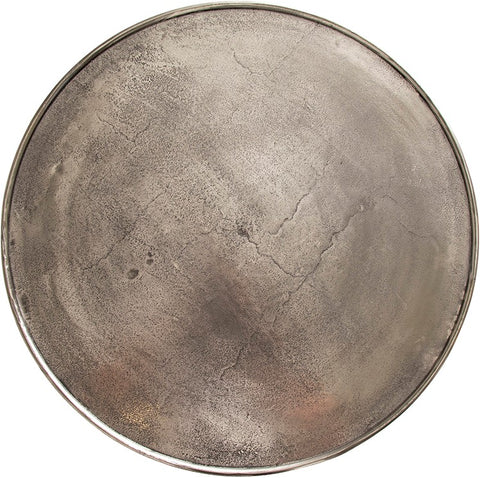 Interlagos salontafel set van 2, ruw nikkel met zwarte patina