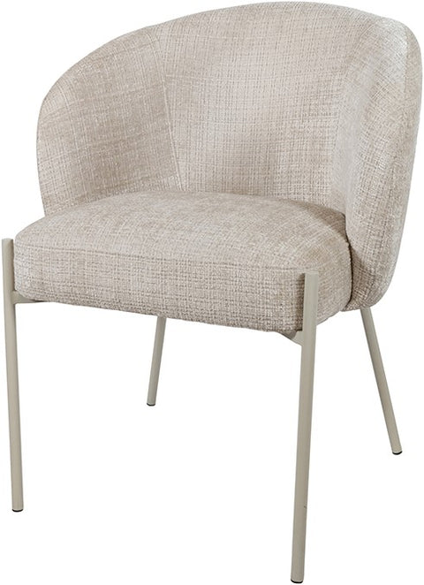 Adele - eetkamerstoel - beige poten - Cremona - Taupe 04 (set van 2)