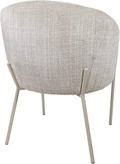 Adele - eetkamerstoel - beige poten - Cremona - Taupe 04 (set van 2)
