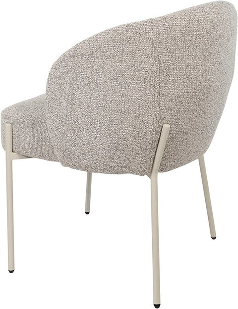 Adele - eetkamerstoel - beige poten - Puente - Stone 09 (set van 2)