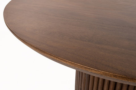 Salontafel Ø90, Mango Bruin Walnoot