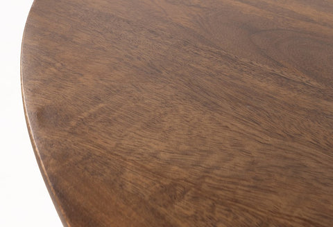 Salontafel Ø90, Mango Bruin Walnoot