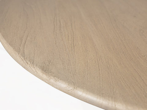 Salontafel Ø90, H40, verweerd acaciahout