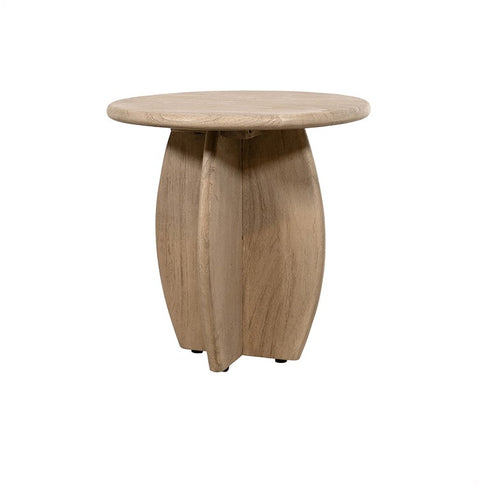 Bijzettafel Ø50, H50, acaciahout (verweerd)