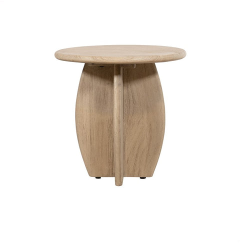Bijzettafel Ø50, H50, acaciahout (verweerd)