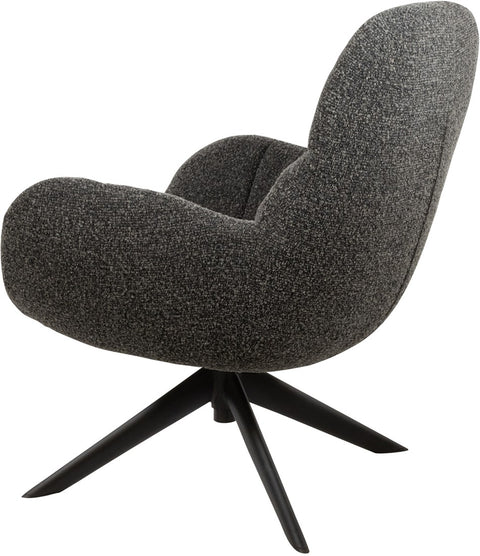 Elvis draaifauteuil 360 - Monet - Antraciet 0252