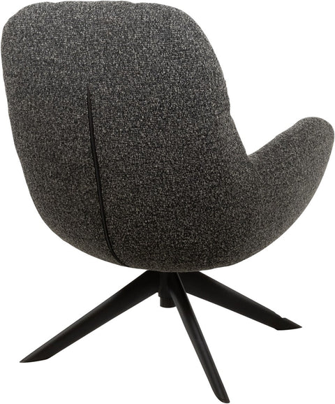 Elvis draaifauteuil 360 - Monet - Antraciet 0252