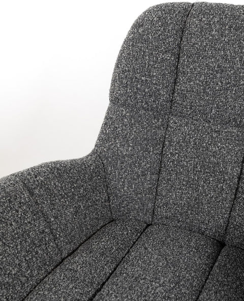 Elvis draaifauteuil 360 - Monet - Antraciet 0252