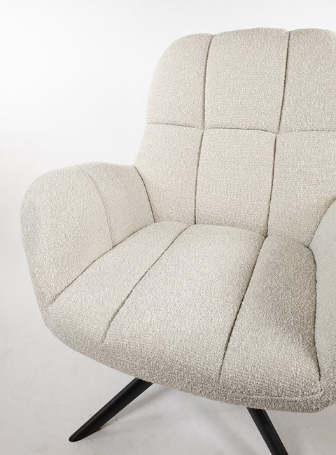 Elvis draaifauteuil 360° - Monet - Parel 0855