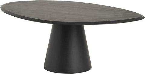 Salontafel 120, geometrisch, zwart