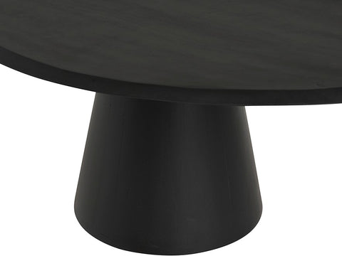 Salontafel 120, geometrisch, zwart