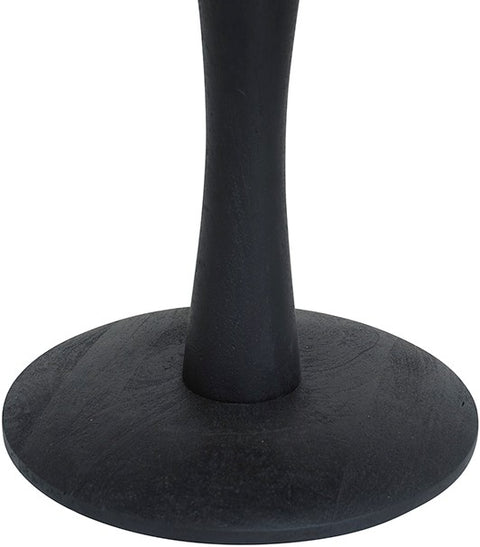 Bijzettafel Ø60, laag, zwart
