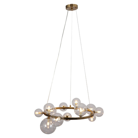 Hanglamp Yosie geborsteld goud