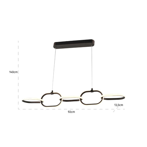 Hanglamp Layn brons