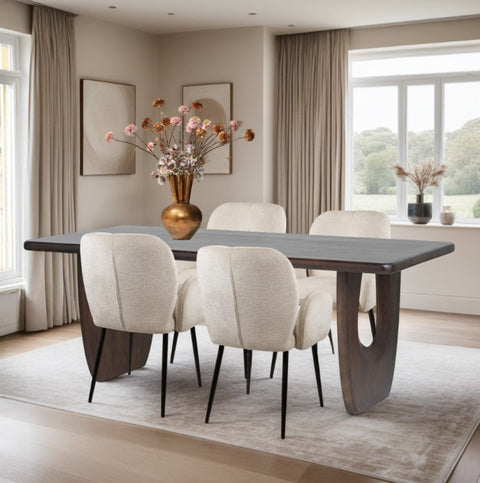 Eetkamertafel 220, Mango Bruin Walnoot