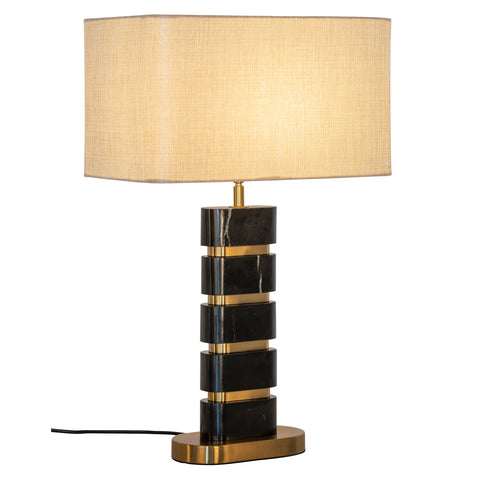 Tafellamp Levina zwart/goud