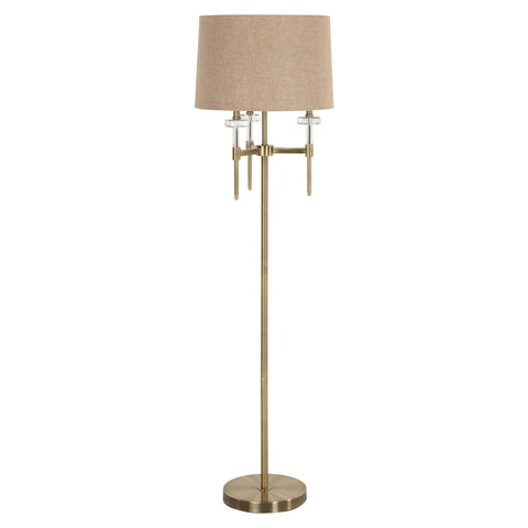 Vloerlamp Josie geborsteld goud