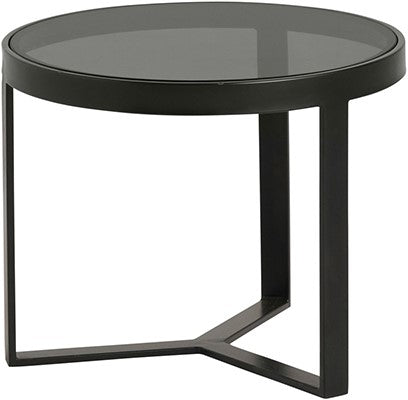 Lazio bijzettafel glas Ø50