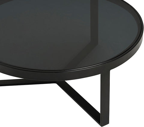 Lazio bijzettafel glas Ø50