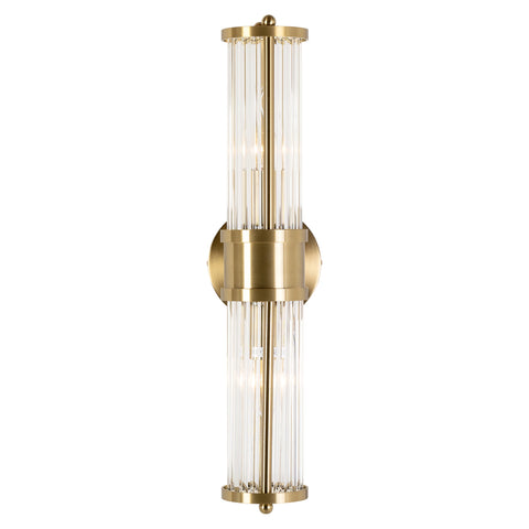 Wandlamp Lyan geborsteld goud