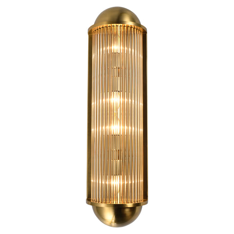 Wandlamp Leeza geborsteld goud