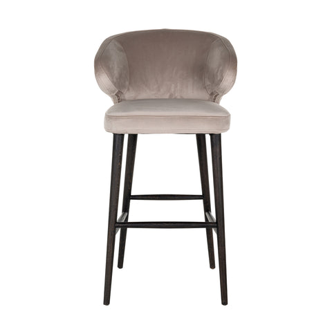 Barstoel Indigo kaki fluweel