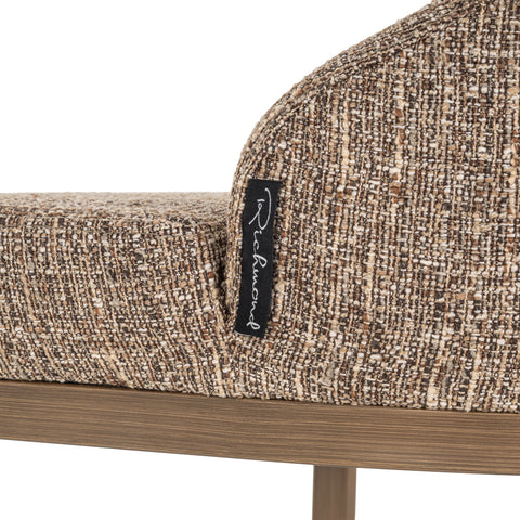 Barstoel Bolton bruin tweed (Set van 2)