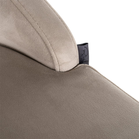 Barstoel Bolton khaki fluweel geborsteld goud brandvertragend (Set van 2)