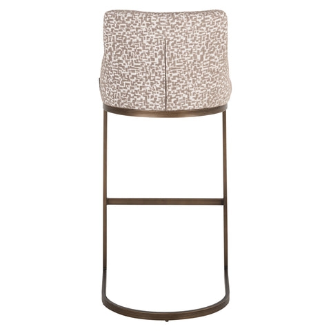 Barstoel Bolton naturel geometrisch (set van 2)