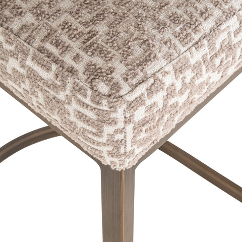 Barstoel Bolton naturel geometrisch (set van 2)