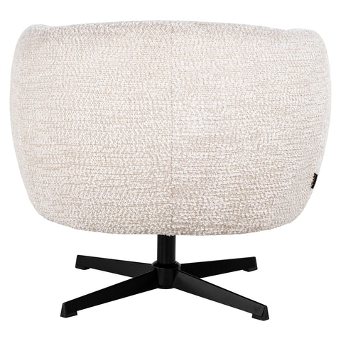Draaibare loungefauteuil Estelle crème