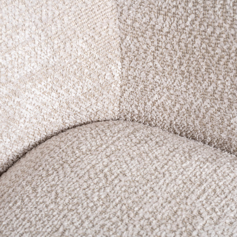 Draaibare loungefauteuil Estelle crème
