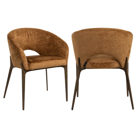 Eetkamerstoel Kenzi cognac fusion
