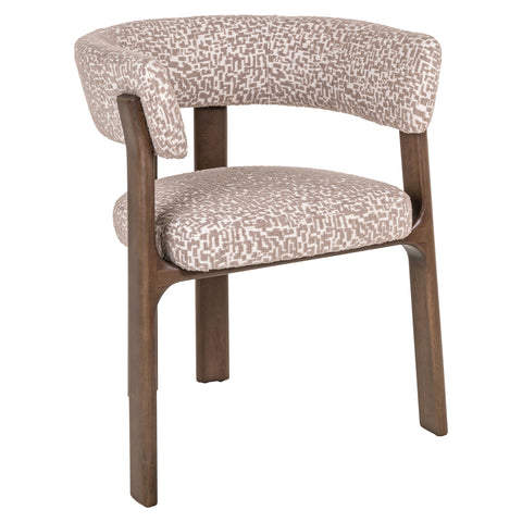 Eetkamerstoel Contigo naturel geometrisch
