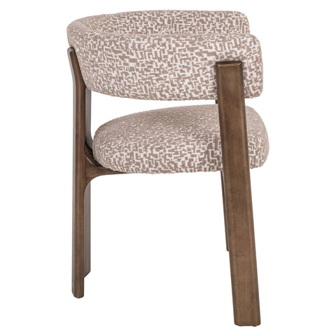 Eetkamerstoel Contigo naturel geometrisch