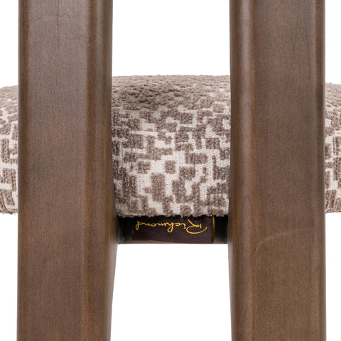 Eetkamerstoel Contigo naturel geometrisch