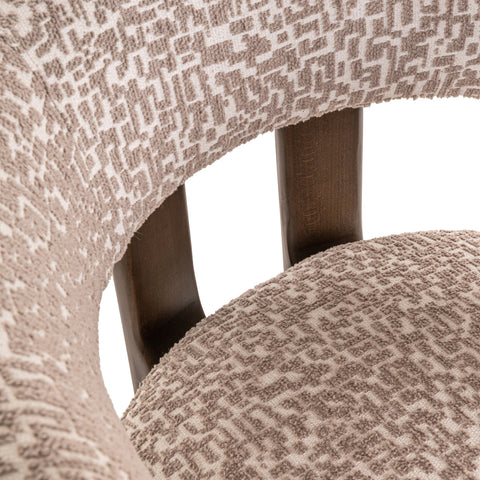 Eetkamerstoel Contigo naturel geometrisch