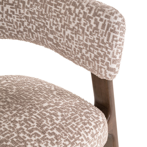 Eetkamerstoel Contigo naturel geometrisch