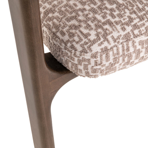 Eetkamerstoel Contigo naturel geometrisch