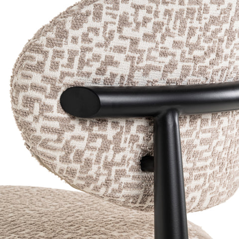 Counterstoel Dantes naturel geo vlamvertragend