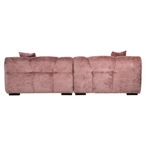 Bank Charelle roze chenille