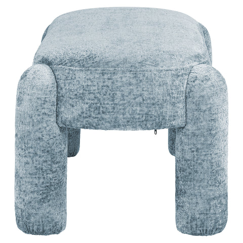 Bank Holly lichtblauwe chenille