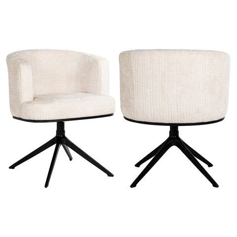 Eetkamerstoel Cheyenne Niagara beige draaibaar