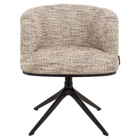 Eetkamerstoel Cheyenne trendy naturel draaibaar