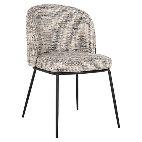 Eetkamerstoel Elvi trendy naturel vlamvertragend (set van 2)