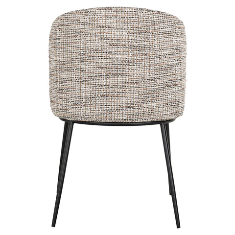 Eetkamerstoel Elvi trendy naturel vlamvertragend (set van 2)