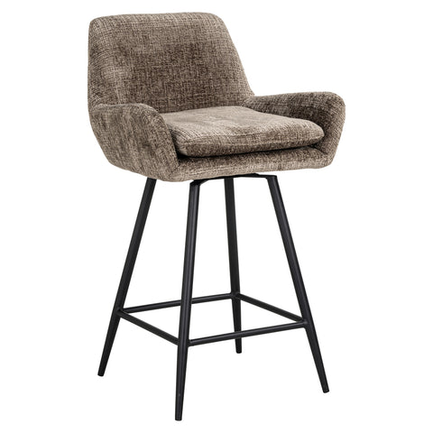 Barstoel Linsey Niagara Stone, draaibaar (set van 2)
