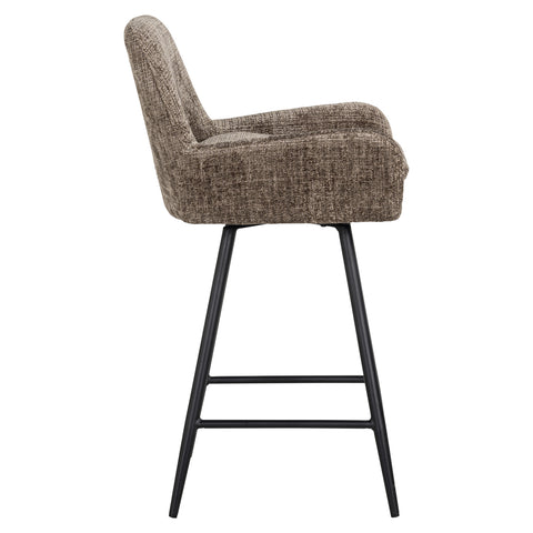 Barstoel Linsey Niagara Stone, draaibaar (set van 2)